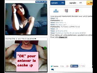 O chatroulette - garota perfeita cums duro (com som!) chatroulettte